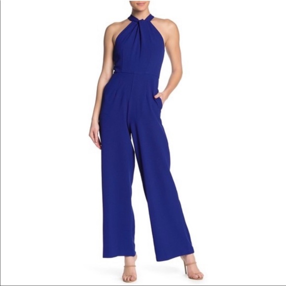 halter wide leg jumpsuit julia jordan